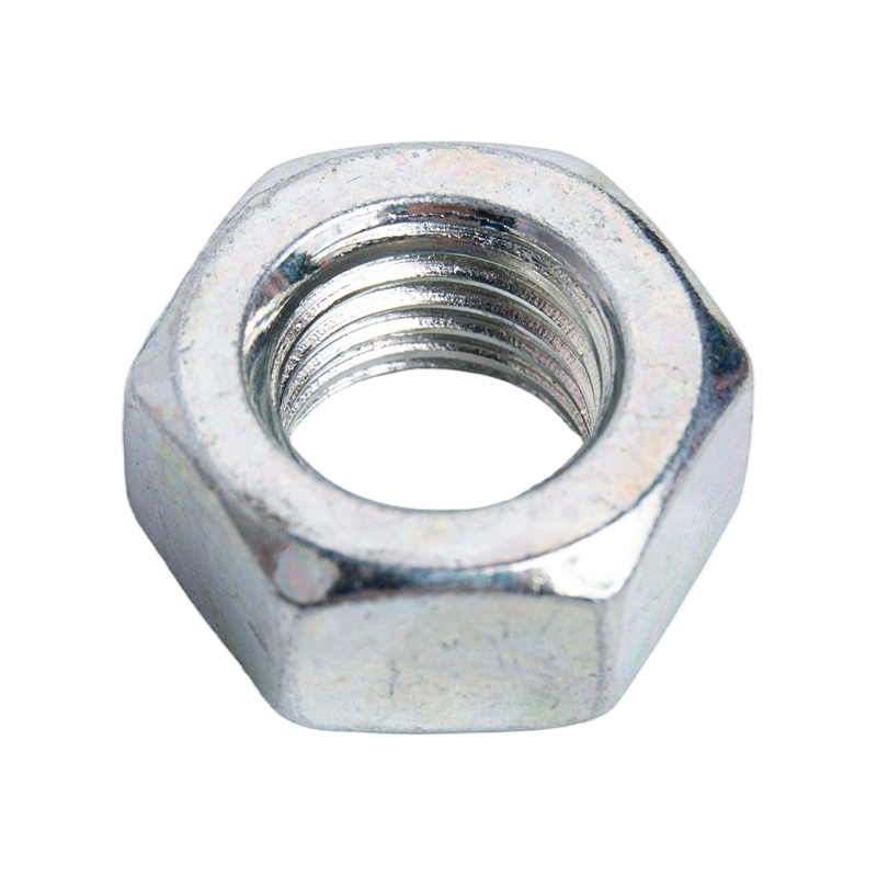 Carbon steel hexagonal nut stamped three-point fastener external hexagonal nut nut 4.8 grade locking screw