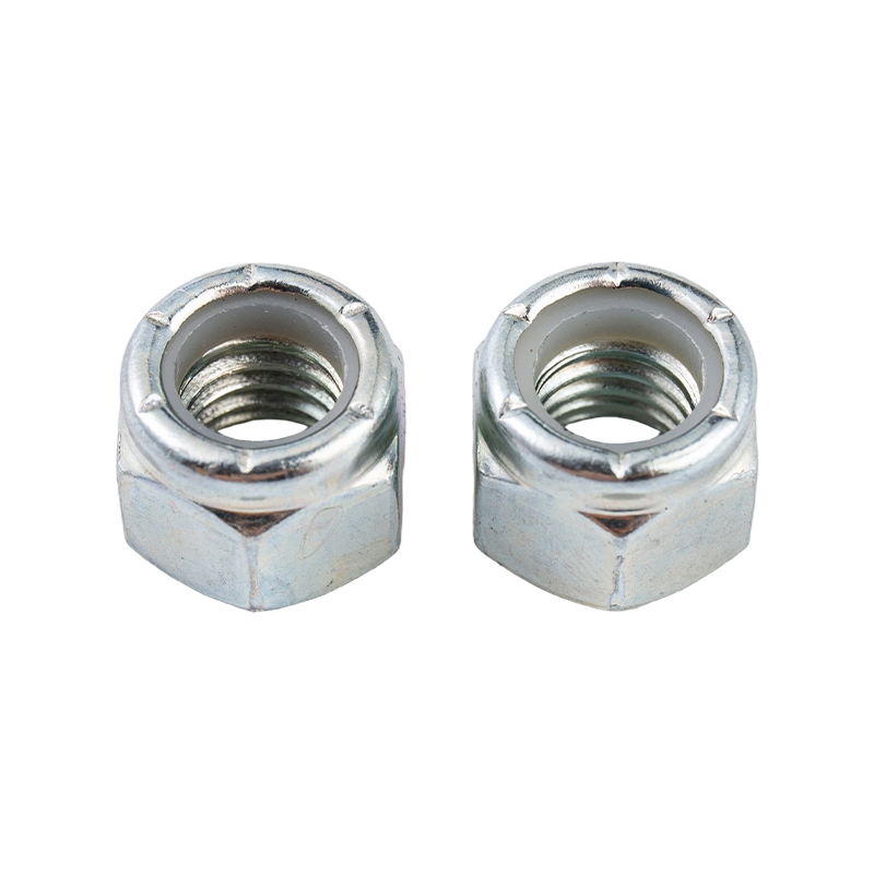 Carbon steel nylon anti-loosening and anti-slip self-locking locking hexagon nut