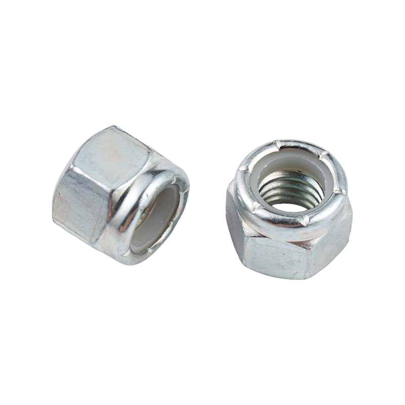 Carbon steel nylon anti-loosening and anti-slip self-locking locking hexagon nut