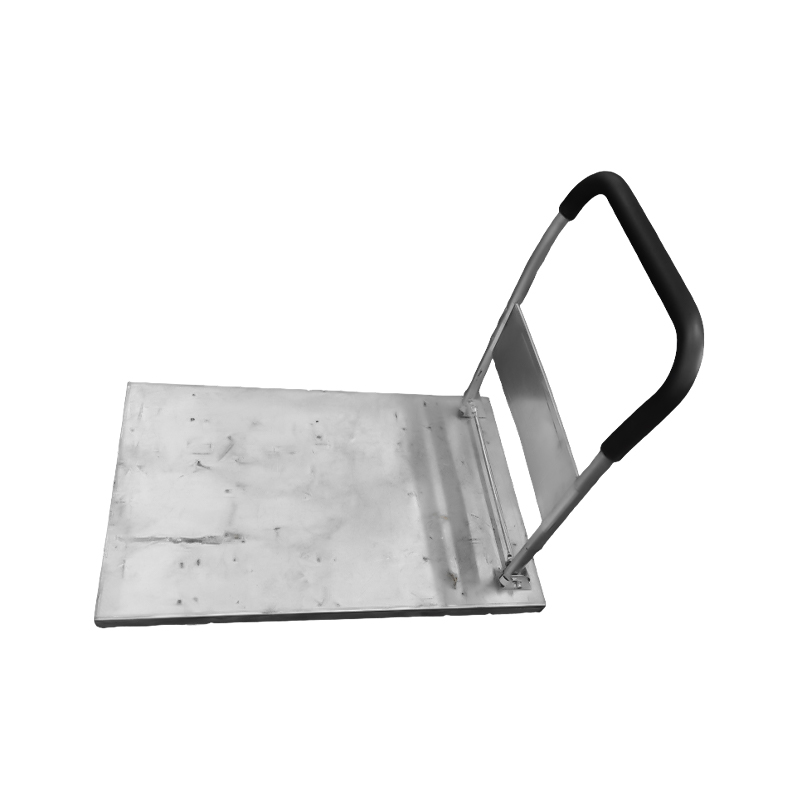 Heavy-Duty Steel Plate Hand Cart Freight Hand Truck Portable Flatbed Cart Folding Hand-Pulled Cart Home Use Flatbed Trailer
