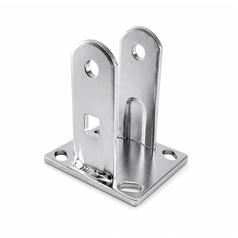 Heavy-Duty Galvanized Fixed Caster Bracket