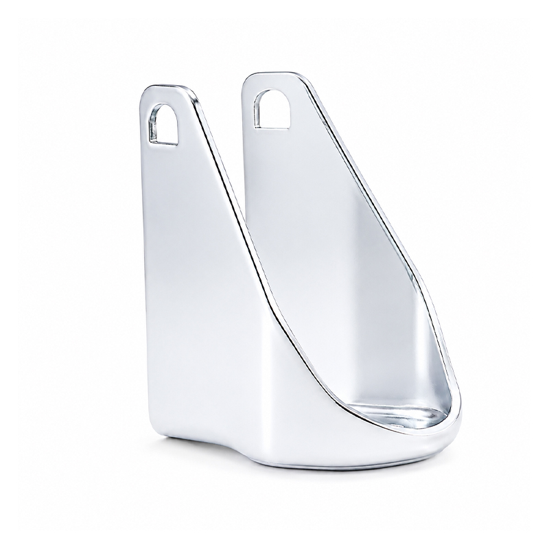 Heavy Duty U-Shaped Carbon Steel Caster Mounting Bracket Zinc Plated