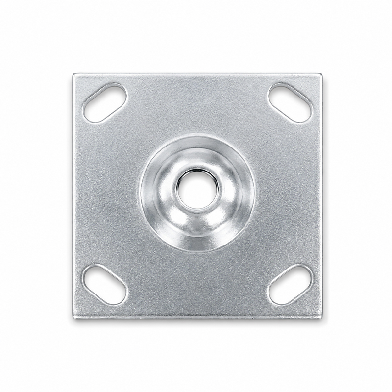 Zinc Plated Carbon Steel Caster Mounting Plate