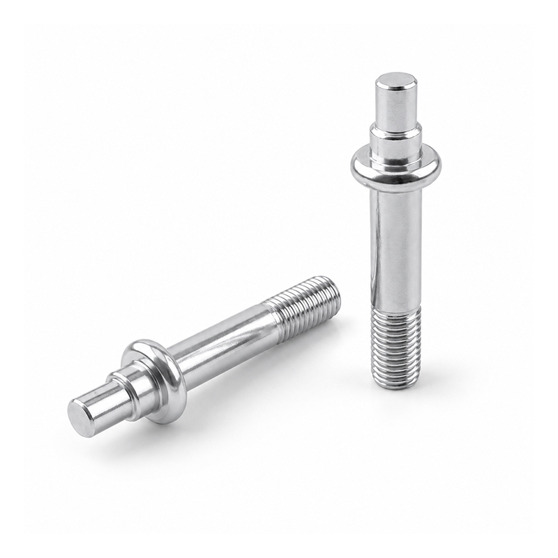 Zinc Plated Carbon Steel Stepped Shaft for Caster Connection